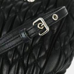 Miu Miu Black Leather Shoulder Bag