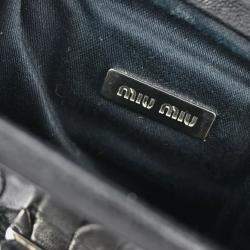 Miu Miu Black Leather Shoulder Bag
