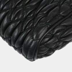 Miu Miu Black Leather Shoulder Bag