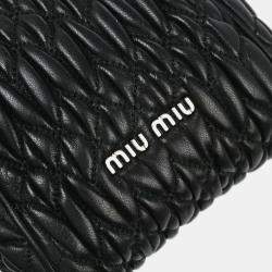 Miu Miu Black Leather Shoulder Bag