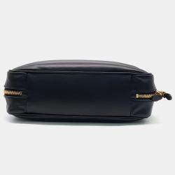 مملوكة مسبقًا Miu Miu Black Embossed Leather Bowling Bag