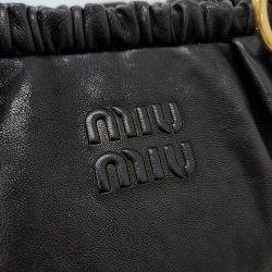 Miu Miu Black Nappa Leather Shoulder Bag