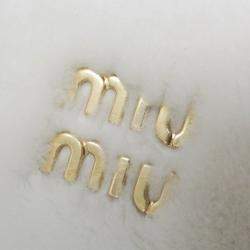 Miu Miu White Mouton Tote Bag