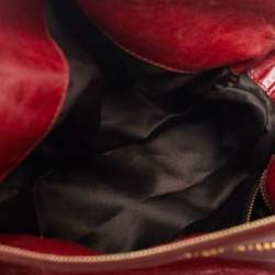 Miu Miu Red Leather Bow Satchel