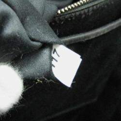 Miu Miu Black Nylon/Knit Cat Applique Backpack