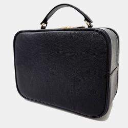 Miu Miu Black Leather Top Handle Bag