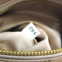 Miu Miu Pink Beige Leather Shoulder Bag