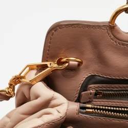 Miu Miu Tricolor Matelasse Leather Turn Lock Tote