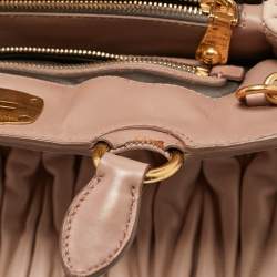 Miu Miu Tricolor Matelasse Leather Turn Lock Tote