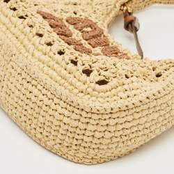 Miu Miu Natural Raffia Effect Wander Hobo