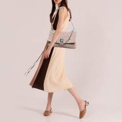 Pre Owned حقيبة كتف ميو ميو كريستال جلد نابا مبطنة سوداء