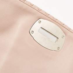 Pre Owned حقيبة كتف ميو ميو كريستال جلد نابا مبطنة سوداء