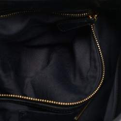 Miu Miu Black Matelassé Leather Coffer Hobo