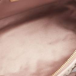 Miu Miu Pink Matelassé Leather Cylinder Bag