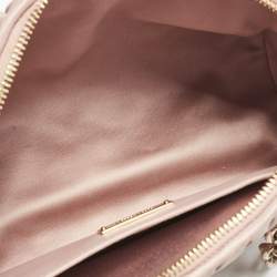 Miu Miu Pink Matelassé Leather Cylinder Bag