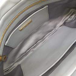 Miu Miu Grey Leather Matelasse Clutch Bag