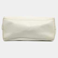 Miu Miu Cream Leather Soft Calf Tote Bag