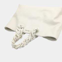 Miu Miu Cream Leather Soft Calf Tote Bag