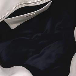 Miu Miu Cream Leather Soft Calf Tote Bag