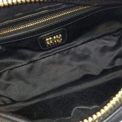 Miu Miu Black Leather Arcadie Crossbody Bag