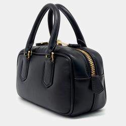 Miu Miu Black Leather Arcadie Crossbody Bag