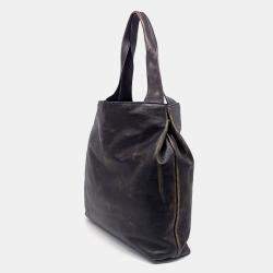 Miu Miu Dark Brown Leather Nappa Hobo Bag