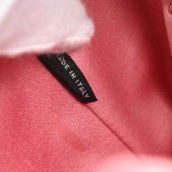 Miu Miu Pink Lambskin Nappa Crystal Shoulder Bag