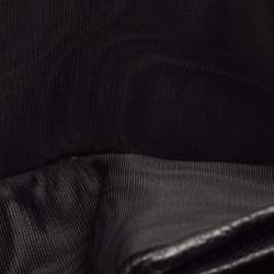 Miu Miu Black/Brown Monogram Canvas and Madras Leather Bifold Wallet
