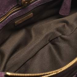 Miu Miu Multicolor Suede Floral Patch Shoulder Bag