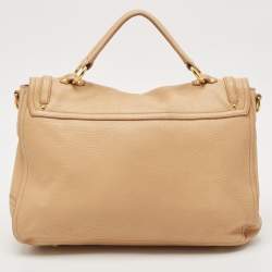 Miu Miu Beige Leather Paloma Top Handle Bag