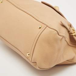 Miu Miu Beige Leather Paloma Top Handle Bag