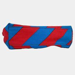 Miu Miu Blue Multicolor Red Fabric Miu Miu Blue/Red/Multicolor Fabric tote bag