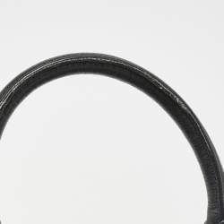 Miu Miu Black Vitello Lux Leather Ruched Tote 