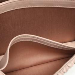 Miu Miu Beige Matelasse Leather Top Handle Bag