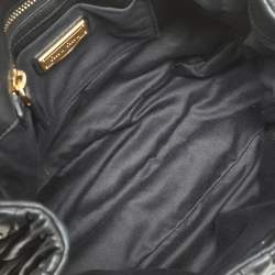 Miu Miu Black Matelasse Leather Coffer Satchel