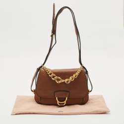 Miu Miu Brown Leather Dahlia Shoulder Bag
