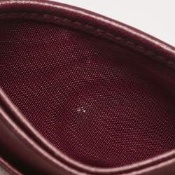 Miu Miu Red Matelassé Leather Card Case