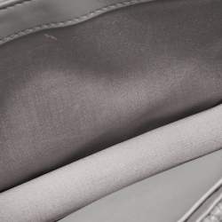 Miu Miu Grey Matelassé Leather Confidential Crossbody Bag