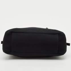 Miu Miu Black Neoprene Pocket Boston Bag 