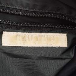 Miu Miu Black Neoprene Pocket Boston Bag 