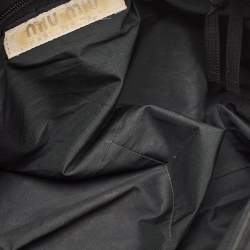 Miu Miu Black Neoprene Pocket Boston Bag 