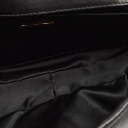 Miu Miu Dark Grey/Blue Leather, Suede and Python Spider Clutch Bag