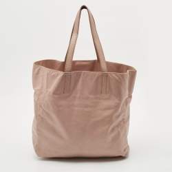 Miu Miu Old Rose Aged Leather Vertical Tote