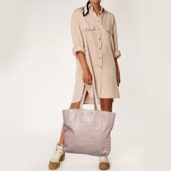 Miu Miu Old Rose Aged Leather Vertical Tote