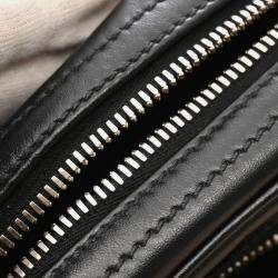 Miu Miu Black Leather Embellished Crossbody Bag