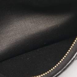 Miu Miu Black Patchwork Leather Utility Wallet