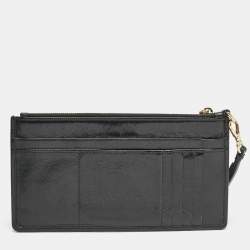 Miu Miu Black Patchwork Leather Utility Wallet