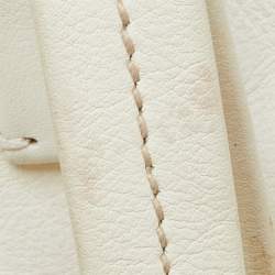 مملوكة مسبقًا Miu Miu Brown/Cream Leather Shopper Tote