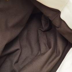 مملوكة مسبقًا Miu Miu Brown/Cream Leather Shopper Tote