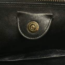 Miu Miu Black Matelasse Leather Biker Tote